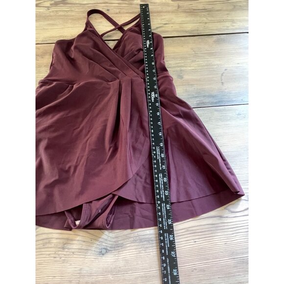 Cupshe One Piece Modest Bathing Suit Womens S Wine Color - Picture 6 of 8